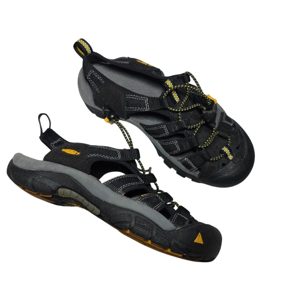 Keen Whisper Women's 7.5 Black Anti Odor Anatomic Footbed Waterproof Sandals